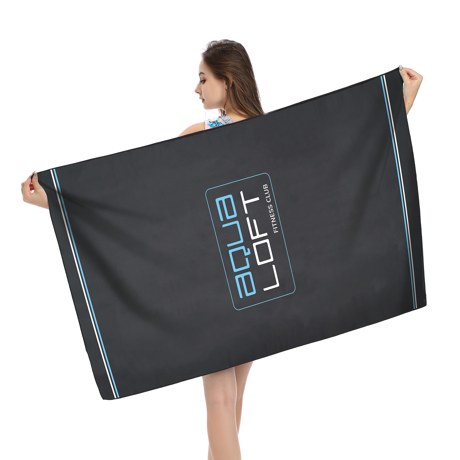 Golf Towel - AQUA handuk serat mikro, handuk perjalanan