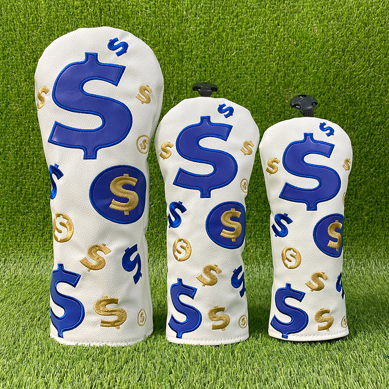Golf Driver - Sarung Kepala Stik Golf Pola Bordir